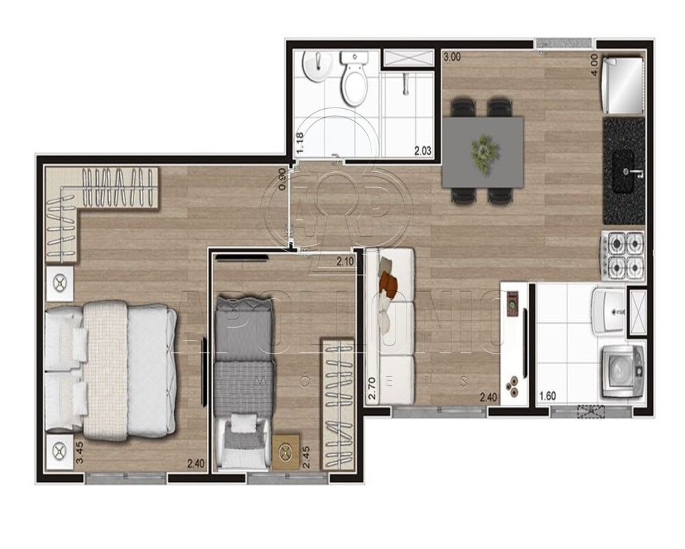 Apartamento, 2 quartos, 37 m² - Foto 11