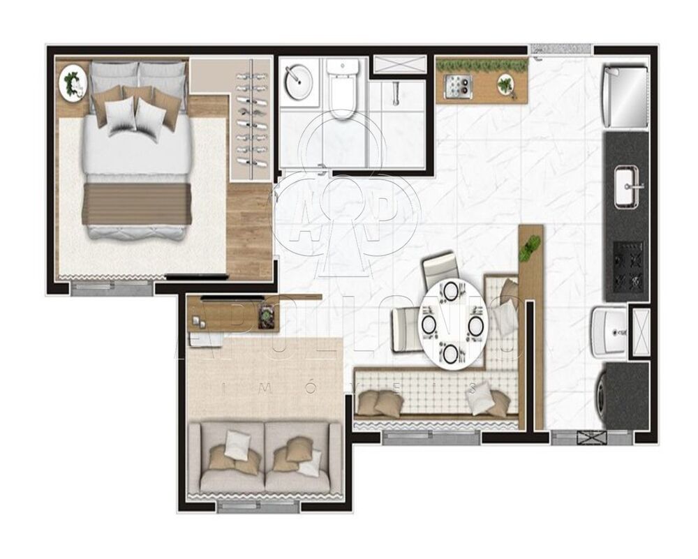 Apartamento, 2 quartos, 37 m² - Foto 13