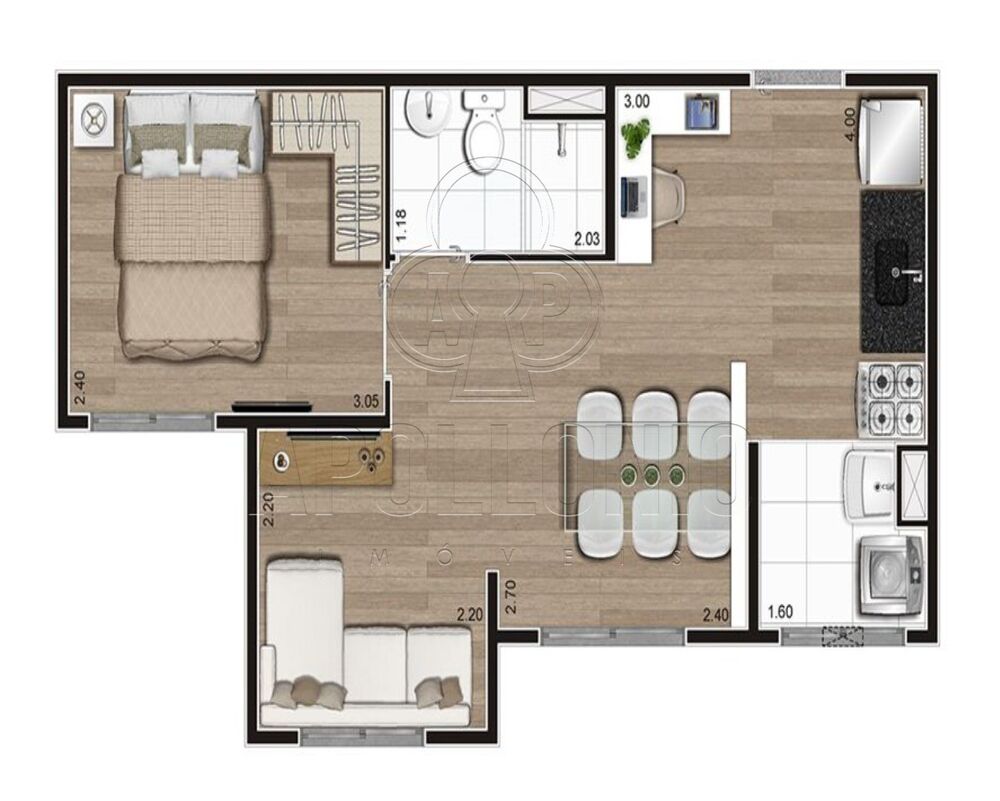 Apartamento, 2 quartos, 37 m² - Foto 14