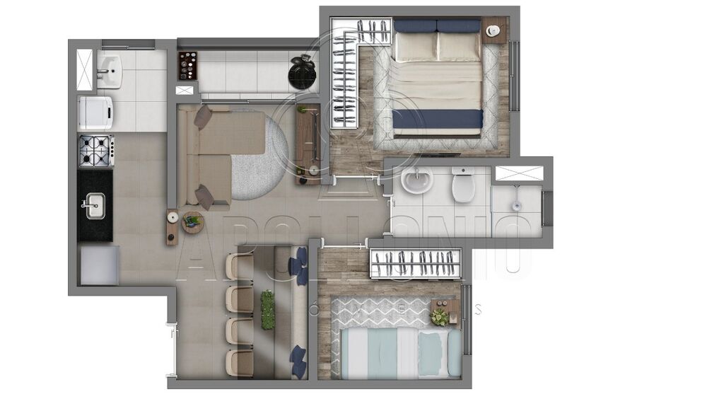 Apartamento, 2 quartos, 36 m² - Foto 6