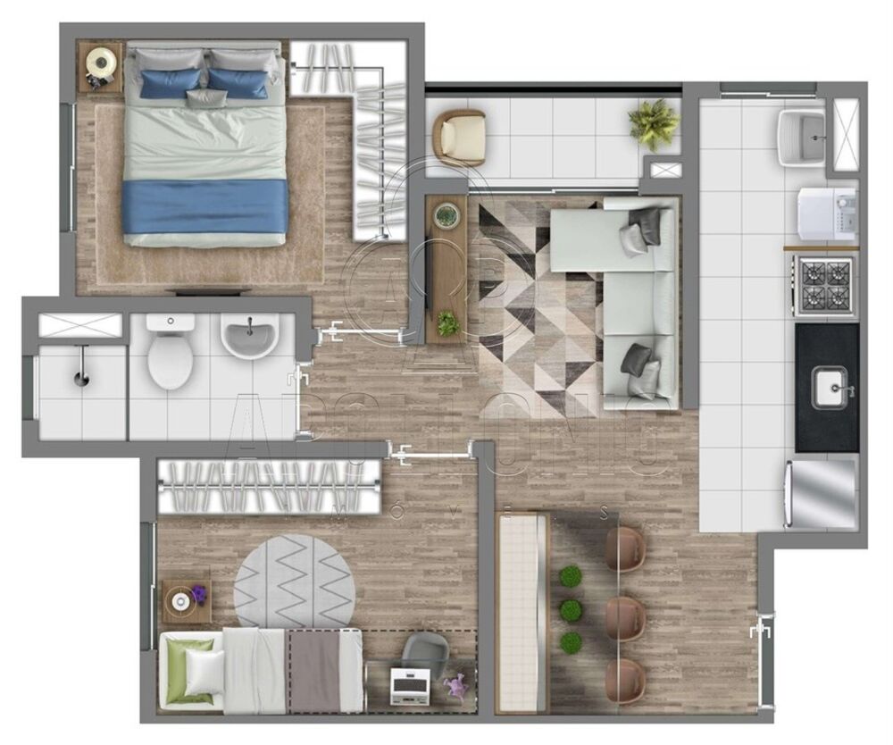 Apartamento, 2 quartos, 42 m² - Foto 4