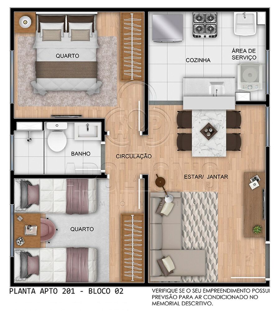 Apartamento, 2 quartos, 43 m² - Foto 10