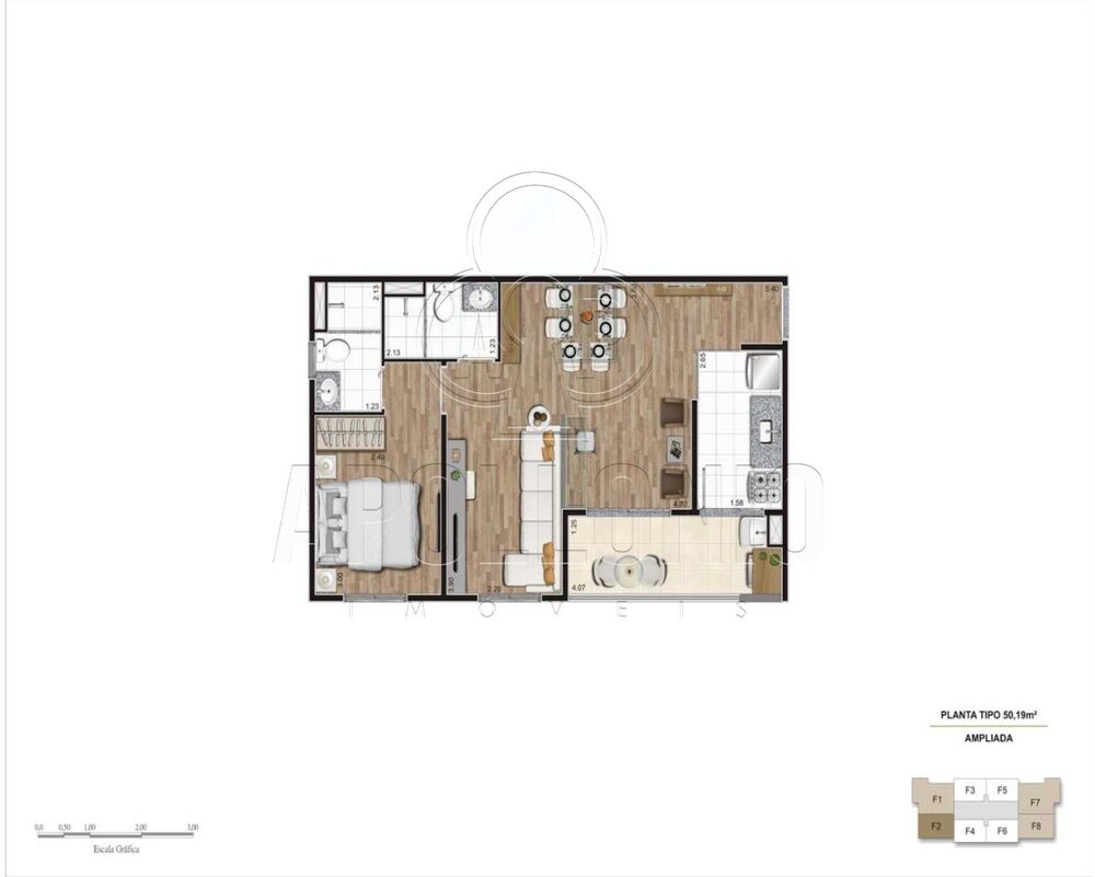 Apartamento, 3 quartos, 74 m² - Foto 3