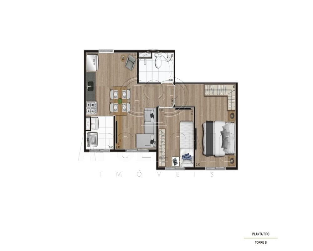Apartamento, 2 quartos, 35 m² - Foto 7