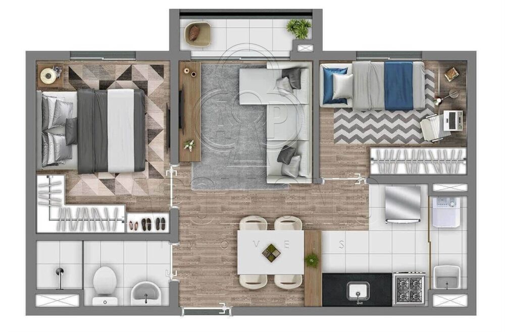 Apartamento, 2 quartos, 40 m² - Foto 7