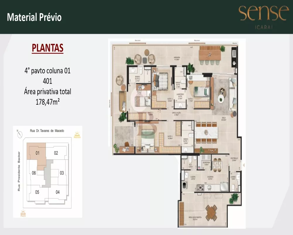 Apartamento, 4 quartos, 178 m² - Foto 4