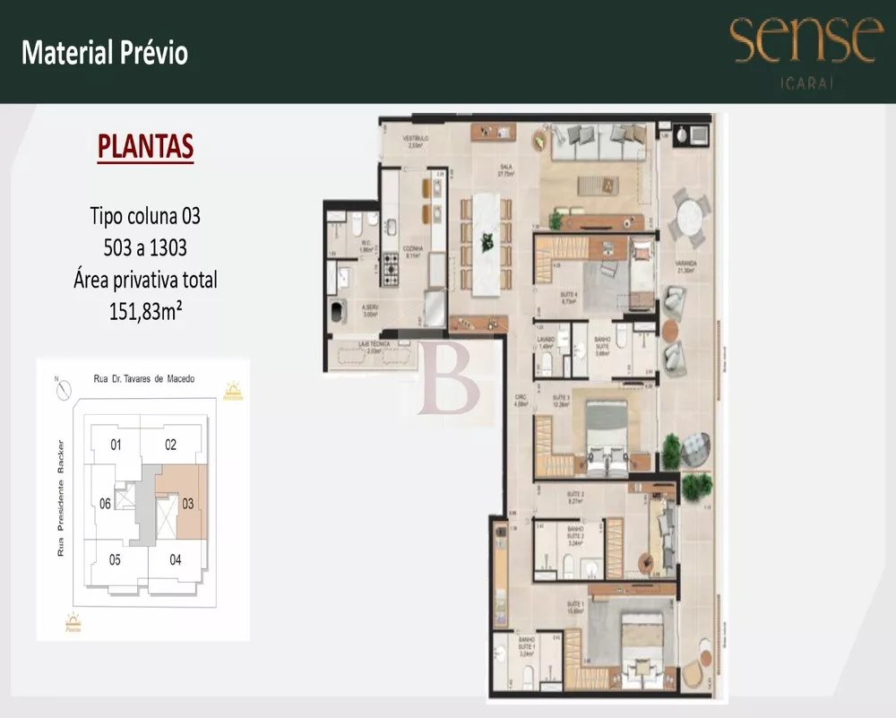 Apartamento, 4 quartos, 178 m² - Foto 3