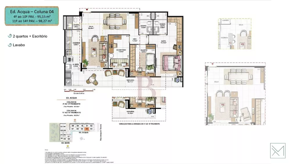 Apartamento, 2 quartos, 72 m² - Foto 1
