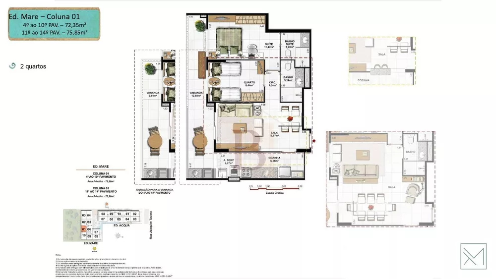 Apartamento, 2 quartos, 72 m² - Foto 43