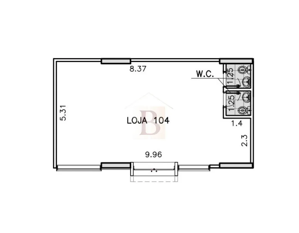 Loja-Salão, 57 m² - Foto 6