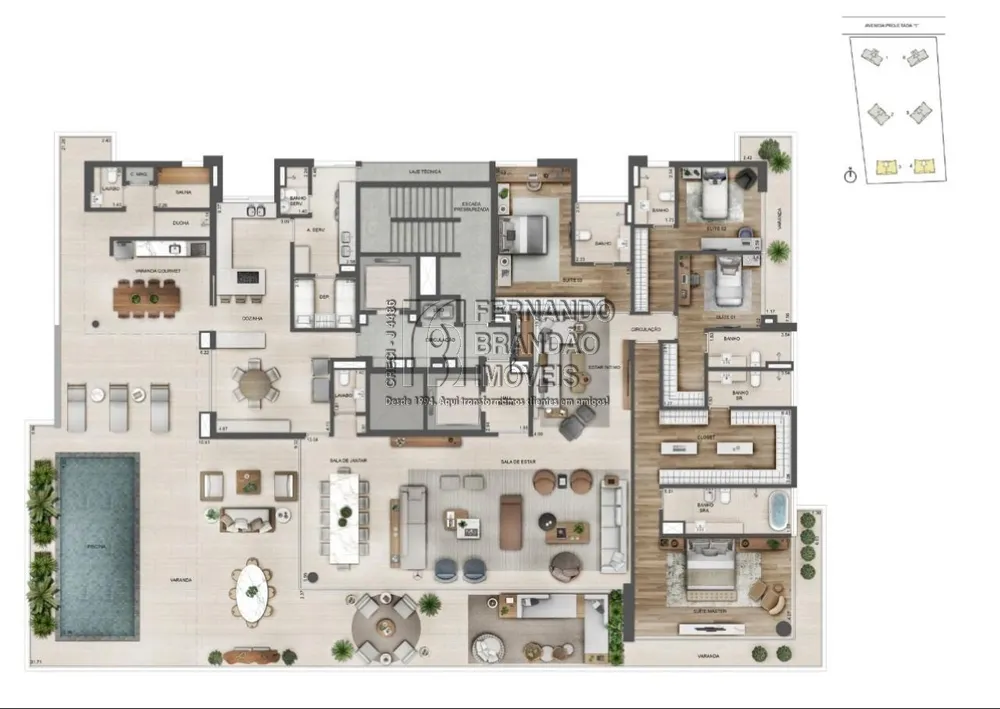 Cobertura, 4 quartos, 547 m² - Foto 11