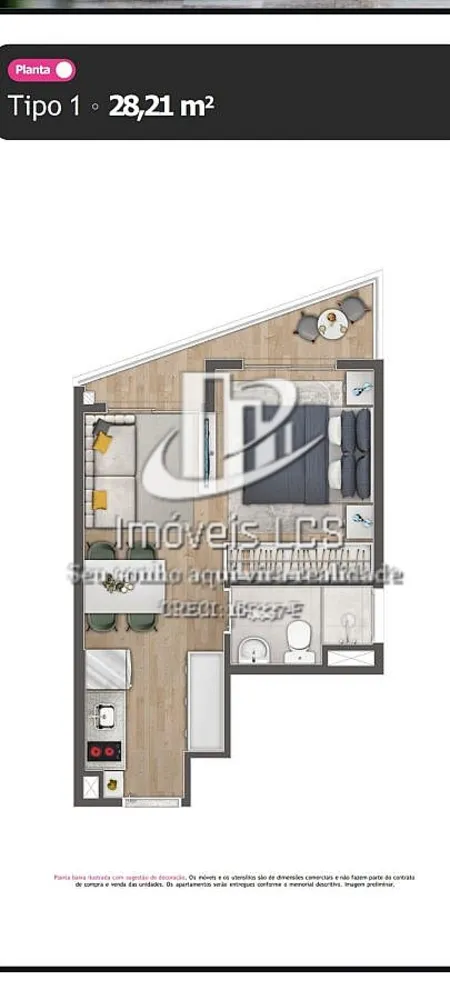 Apartamento, 24 m² - Foto 1