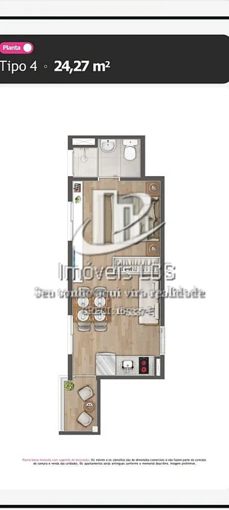 Apartamento, 24 m² - Foto 12