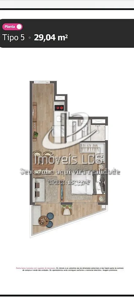 Apartamento, 24 m² - Foto 2