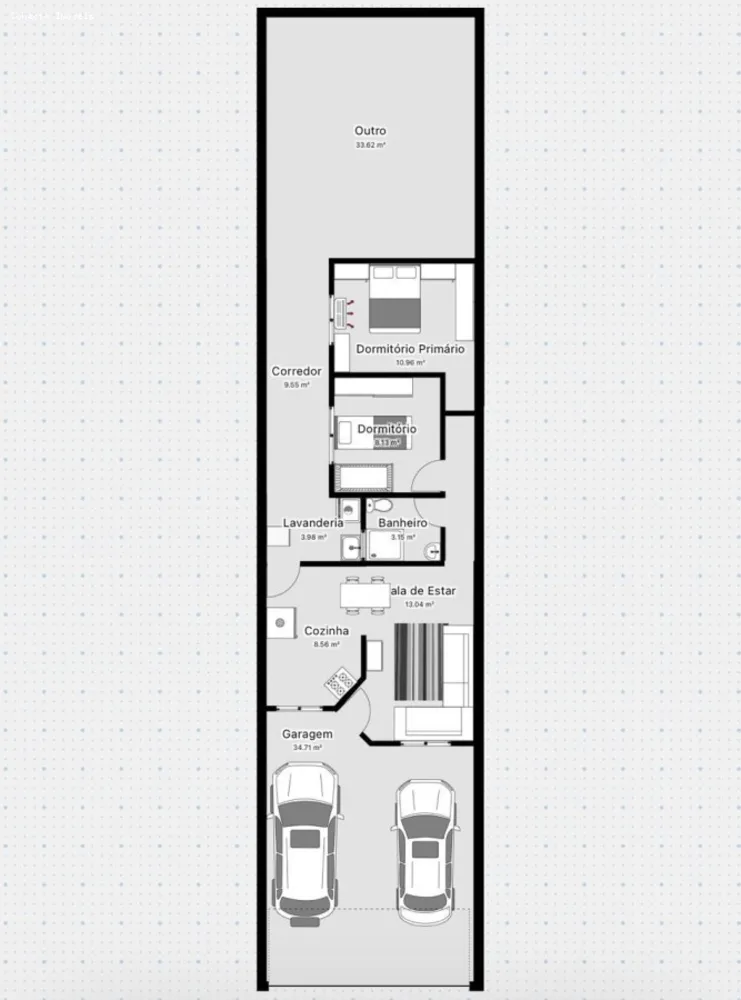 Casa, 2 quartos, 57 m² - Foto 8