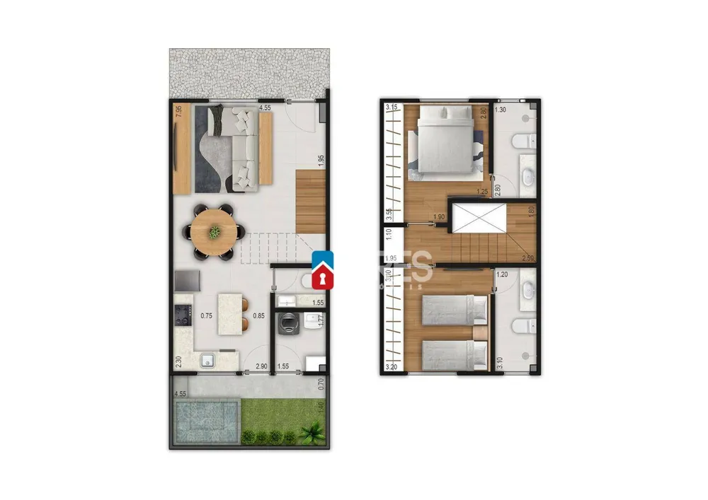 Casa de Condomínio, 2 quartos - Foto 5