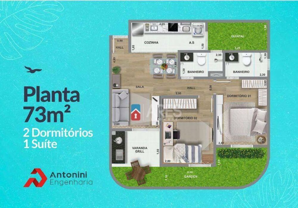 Apartamento, 2 quartos, 59 m² - Foto 19