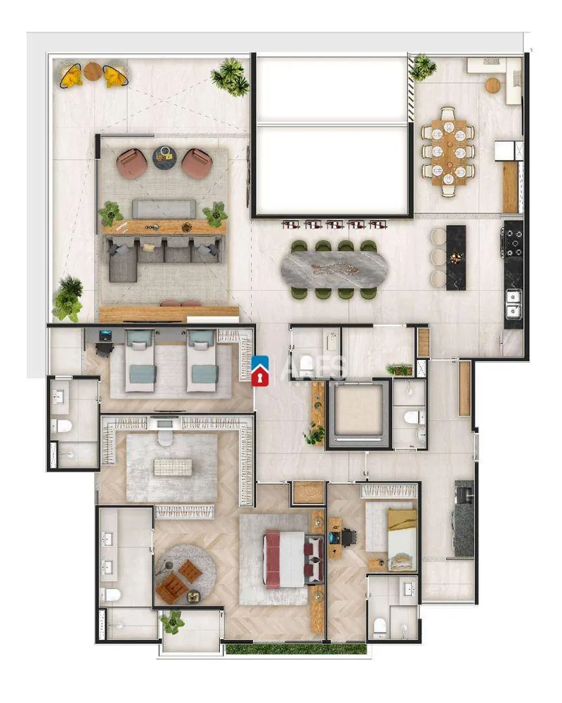 Apartamento, 4 quartos, 220 m² - Foto 15