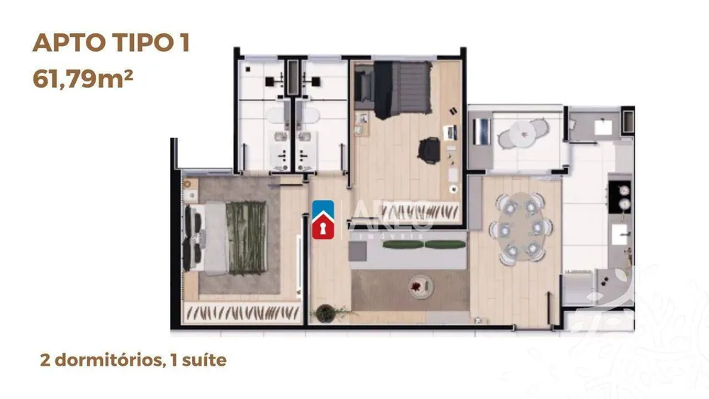 Apartamento, 2 quartos, 61 m² - Foto 12