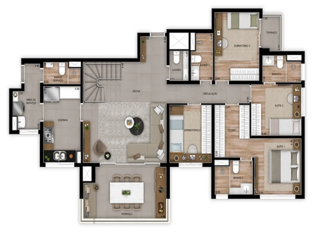 Apartamento, 3 quartos, 108 m² - Foto 6