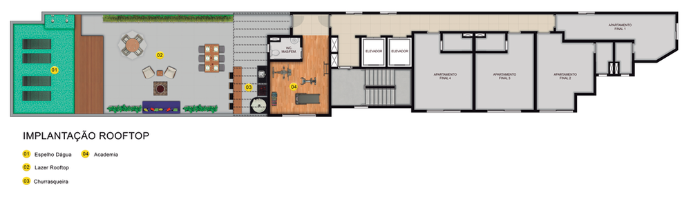 Apartamento, 1 quarto, 25 m² - Foto 2