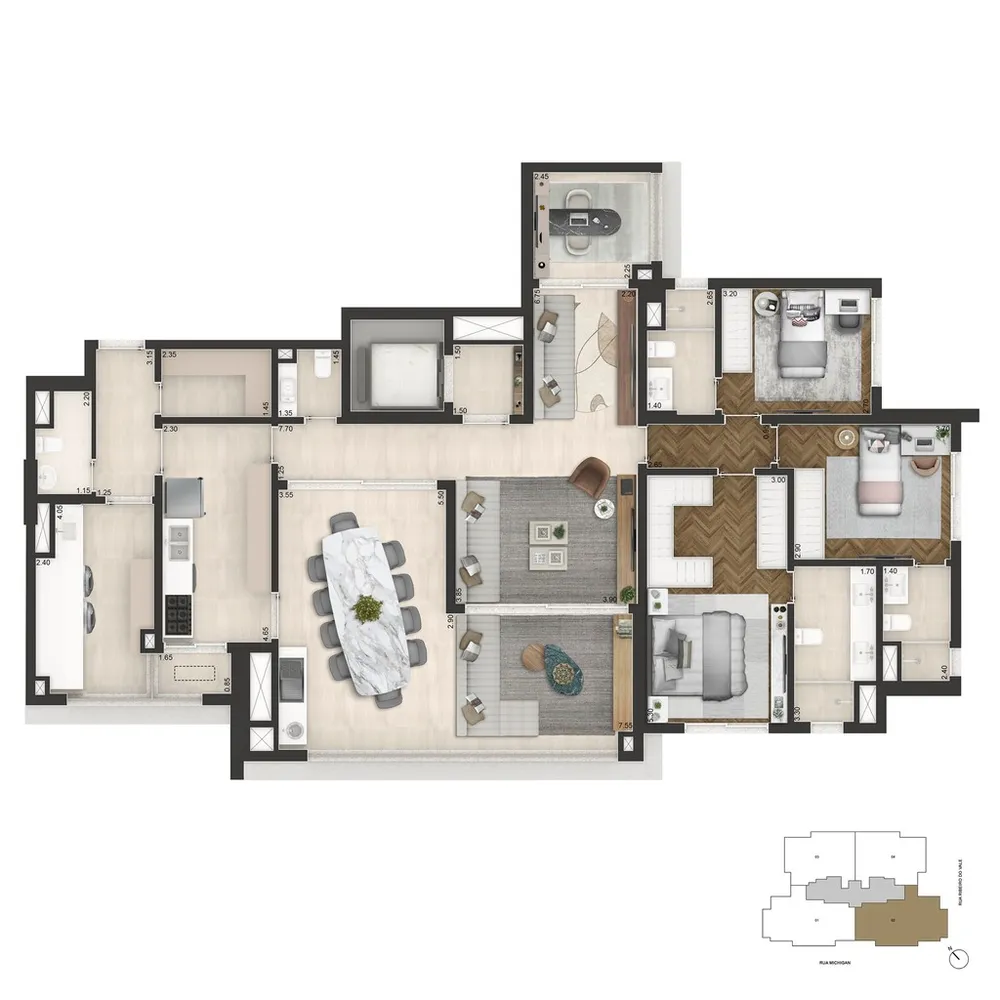 Apartamento, 3 quartos, 249 m² - Foto 12