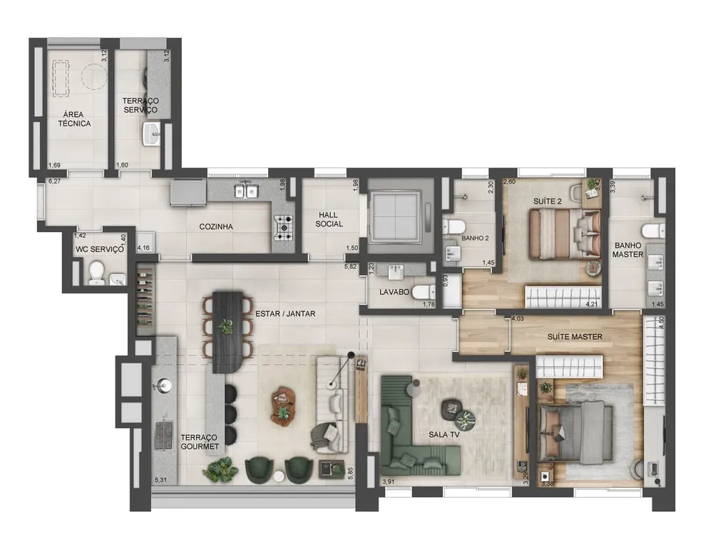 Apartamento, 2 quartos, 98 m² - Foto 15