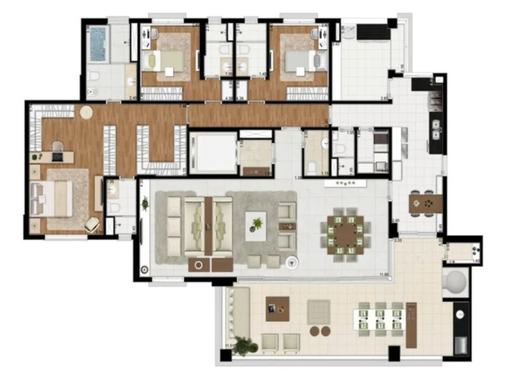 Apartamento, 3 quartos, 250 m² - Foto 10