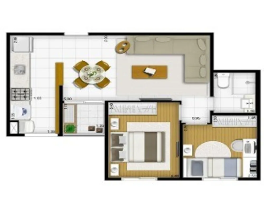 Apartamento, 2 quartos, 48 m² - Foto 7