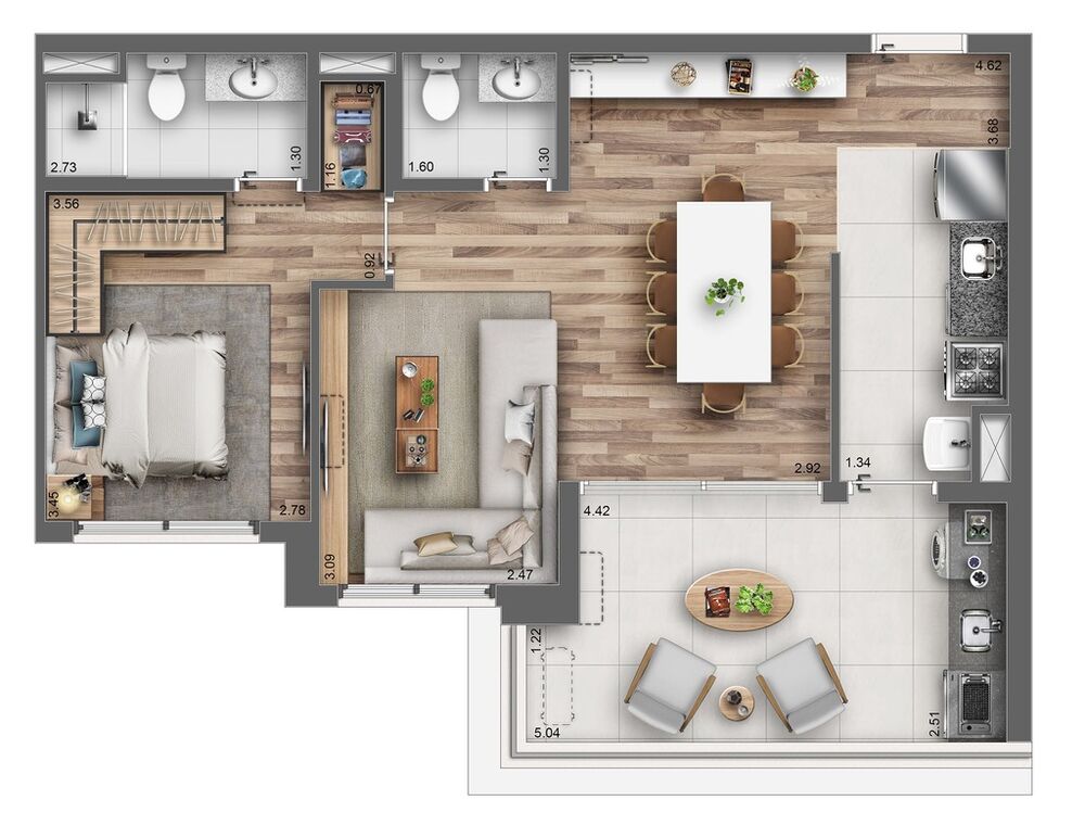 Apartamento, 2 quartos, 85 m² - Foto 11