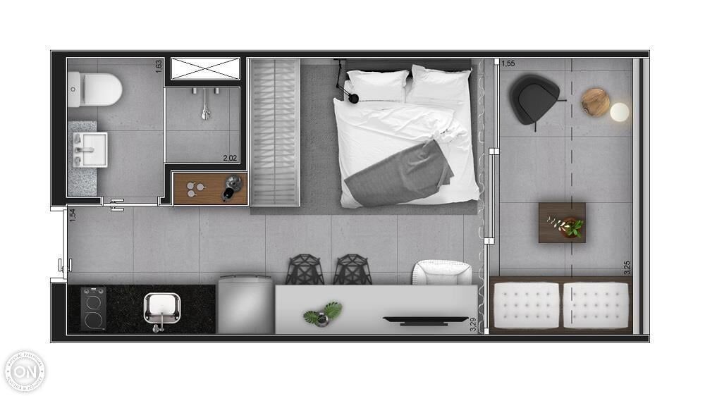 Apartamento, 1 quarto, 24 m² - Foto 8