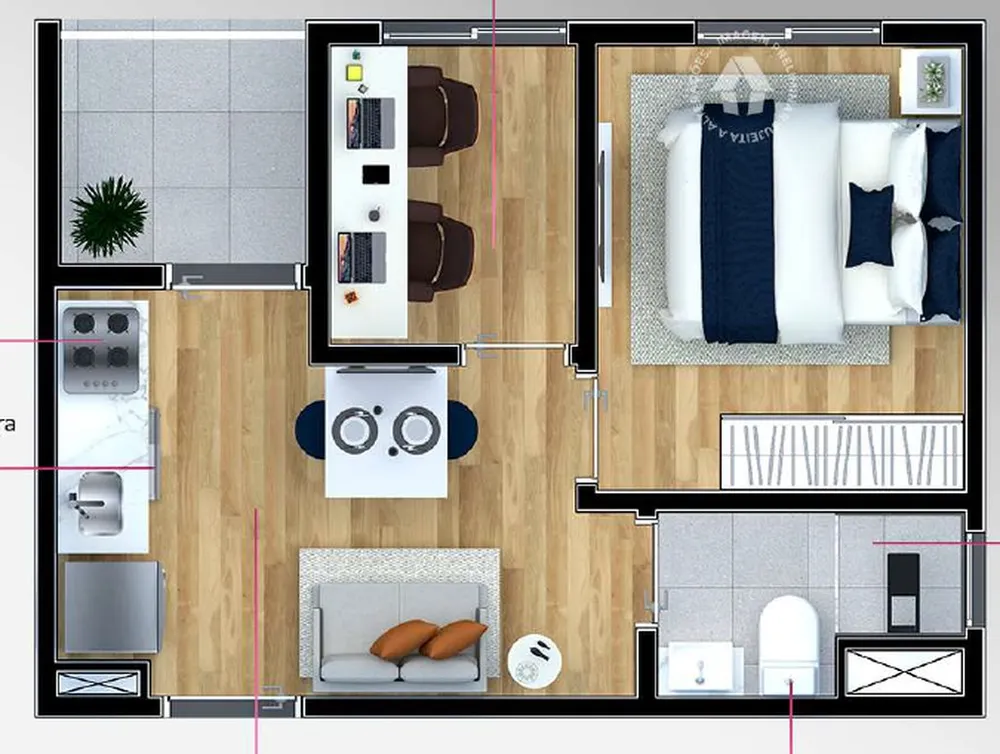 Apartamento, 1 quarto, 27 m² - Foto 8