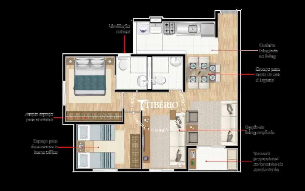 Apartamento, 2 quartos, 48 m² - Foto 12