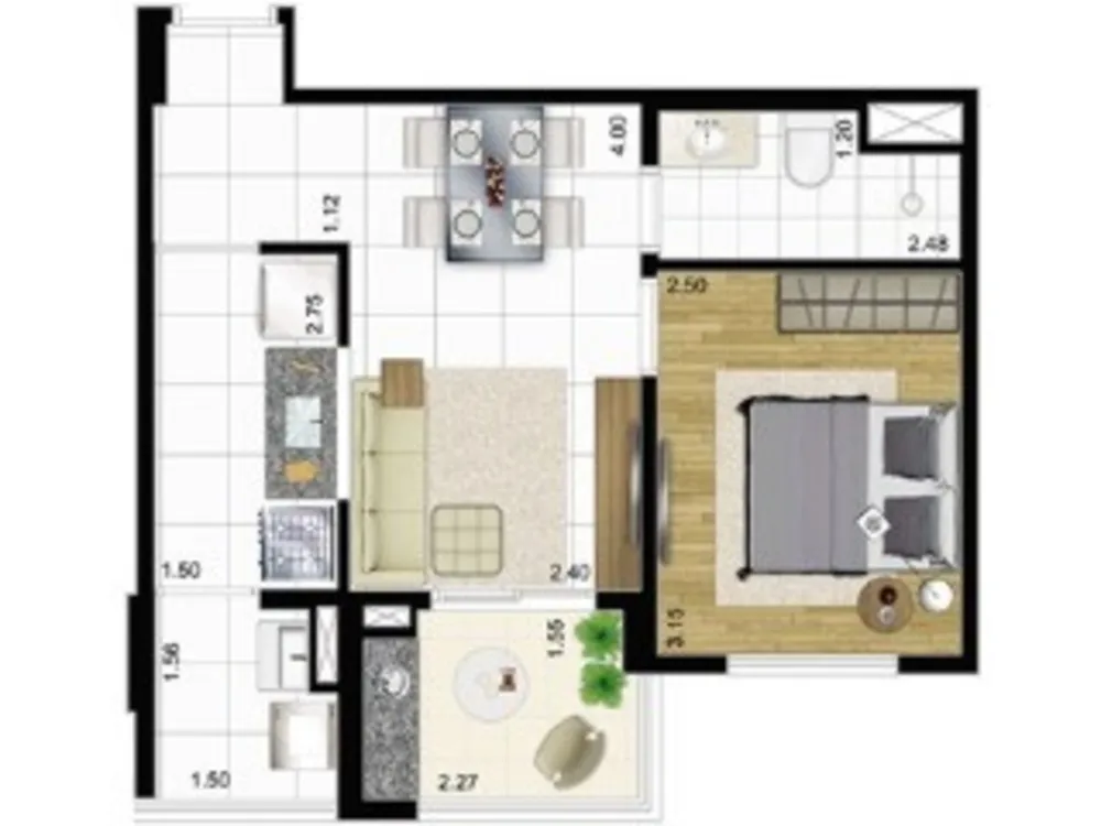 Apartamento, 2 quartos, 54 m² - Foto 4