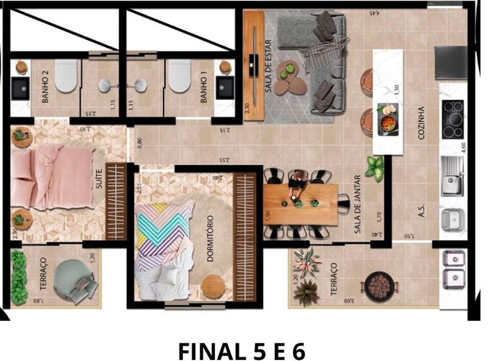 Apartamento, 3 quartos, 67 m² - Foto 6