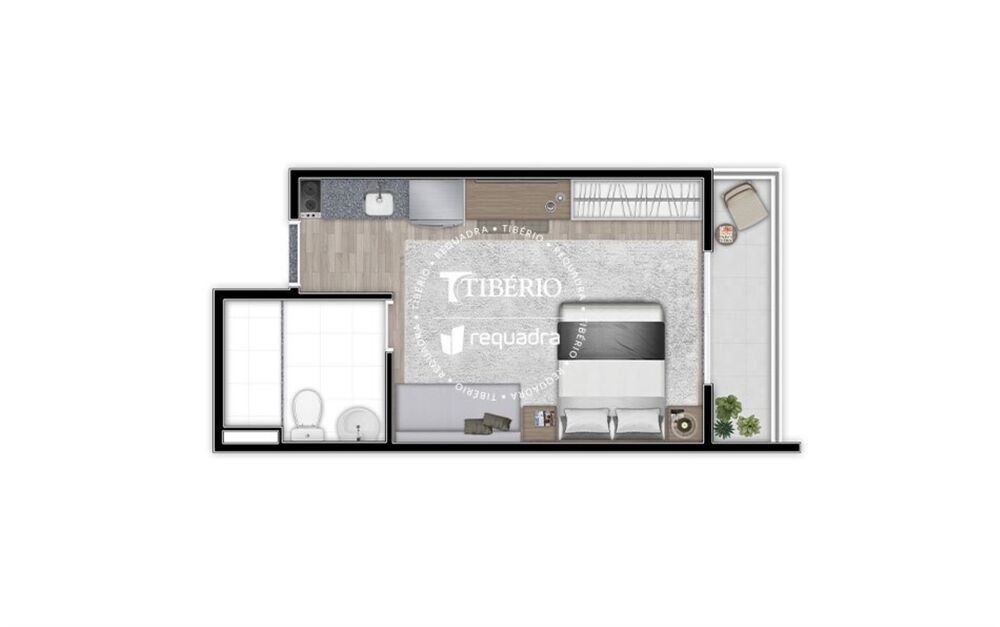 Apartamento, 1 quarto, 33 m² - Foto 3