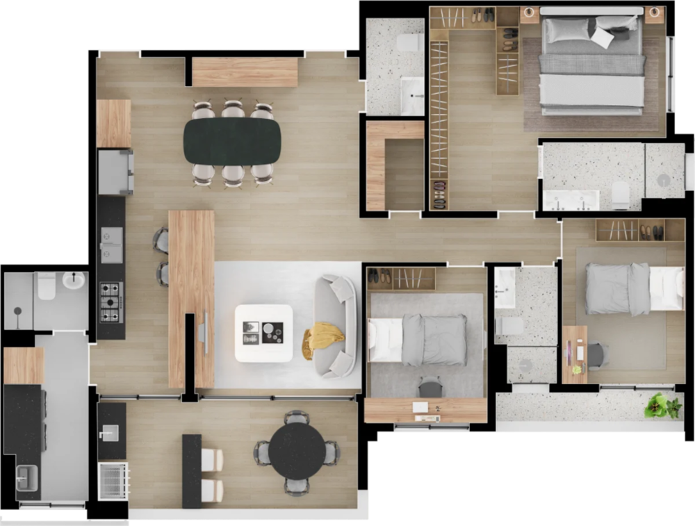 Cobertura, 3 quartos, 252 m² - Foto 4