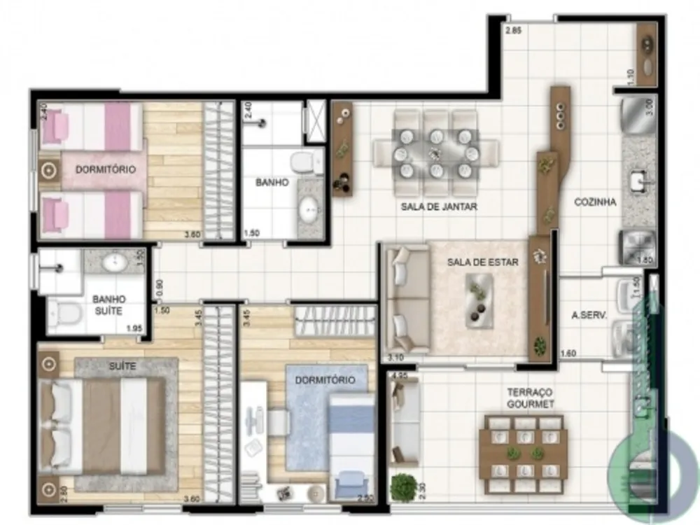 Apartamento, 3 quartos, 89 m² - Foto 10