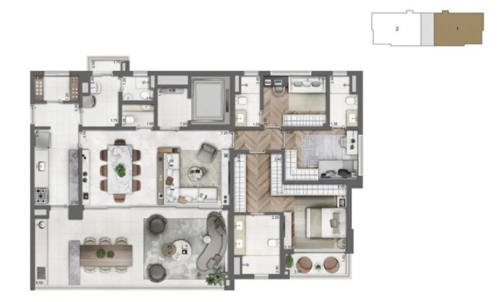 Apartamento, 3 quartos, 165 m² - Foto 6