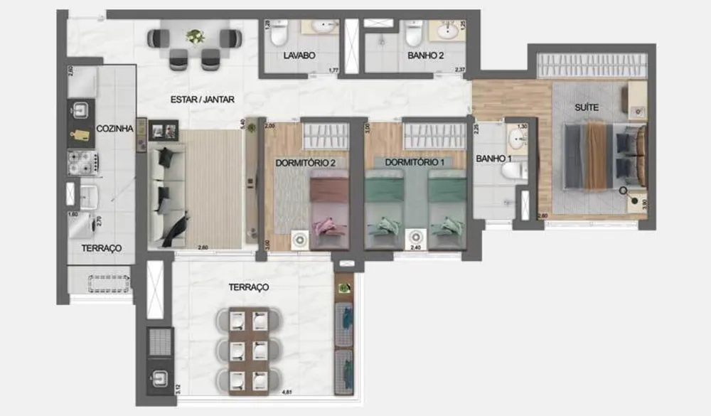 Apartamento, 2 quartos, 64 m² - Foto 23