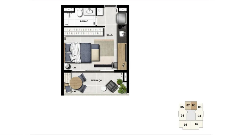 Kitnet-Studio, 30 m² - Foto 12