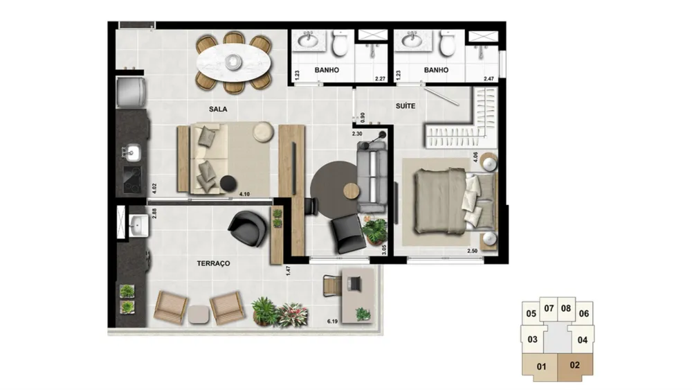 Kitnet-Studio, 30 m² - Foto 7