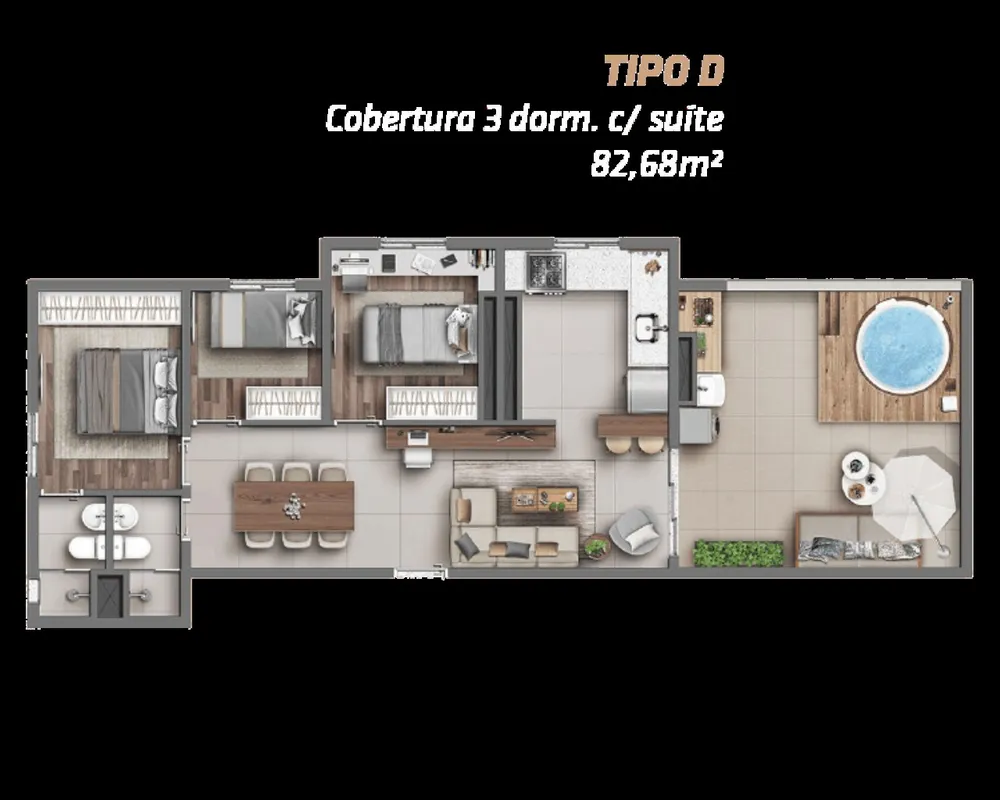 Apartamento, 2 quartos, 43 m² - Foto 9