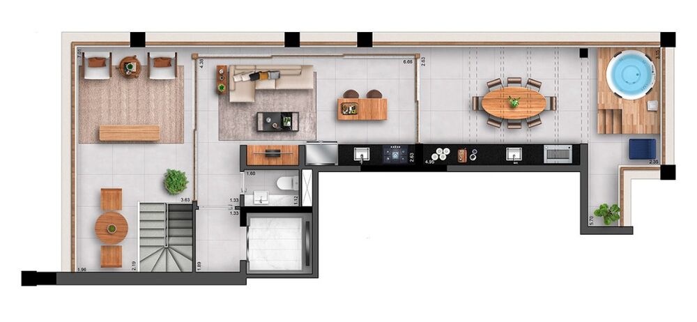 Cobertura, 2 quartos, 105 m² - Foto 8