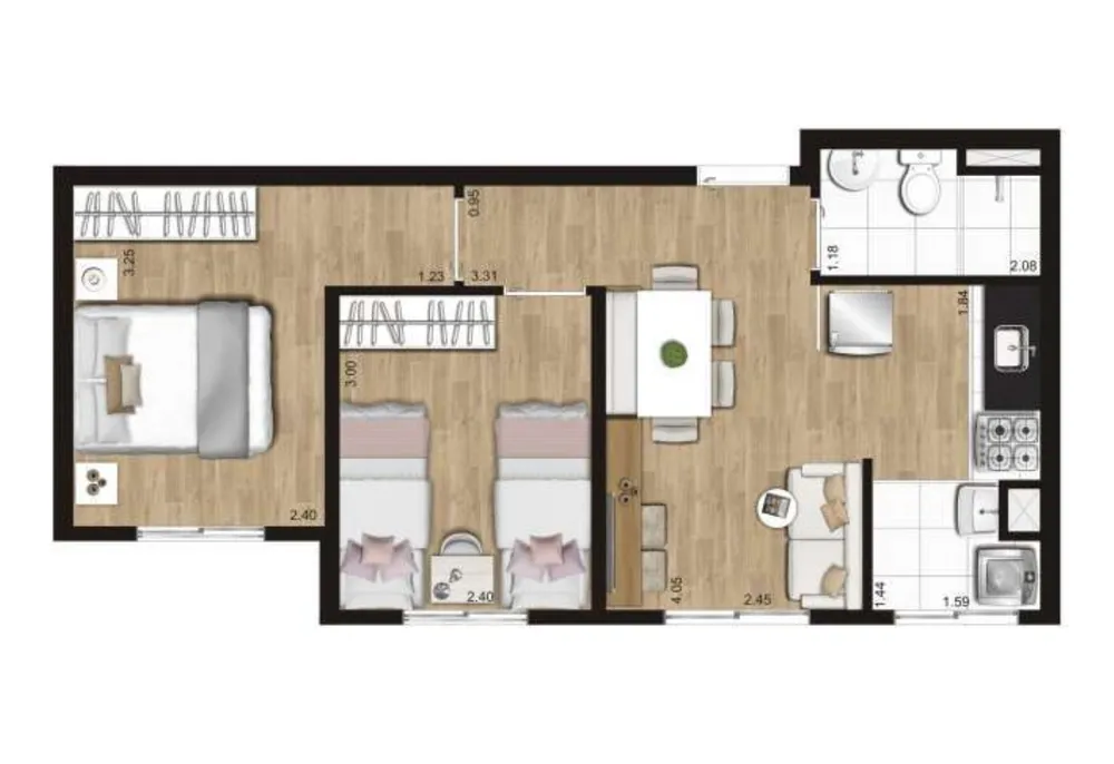 Apartamento, 2 quartos, 40 m² - Foto 11