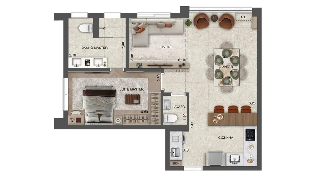 Apartamento, 1 quarto, 35 m² - Foto 12