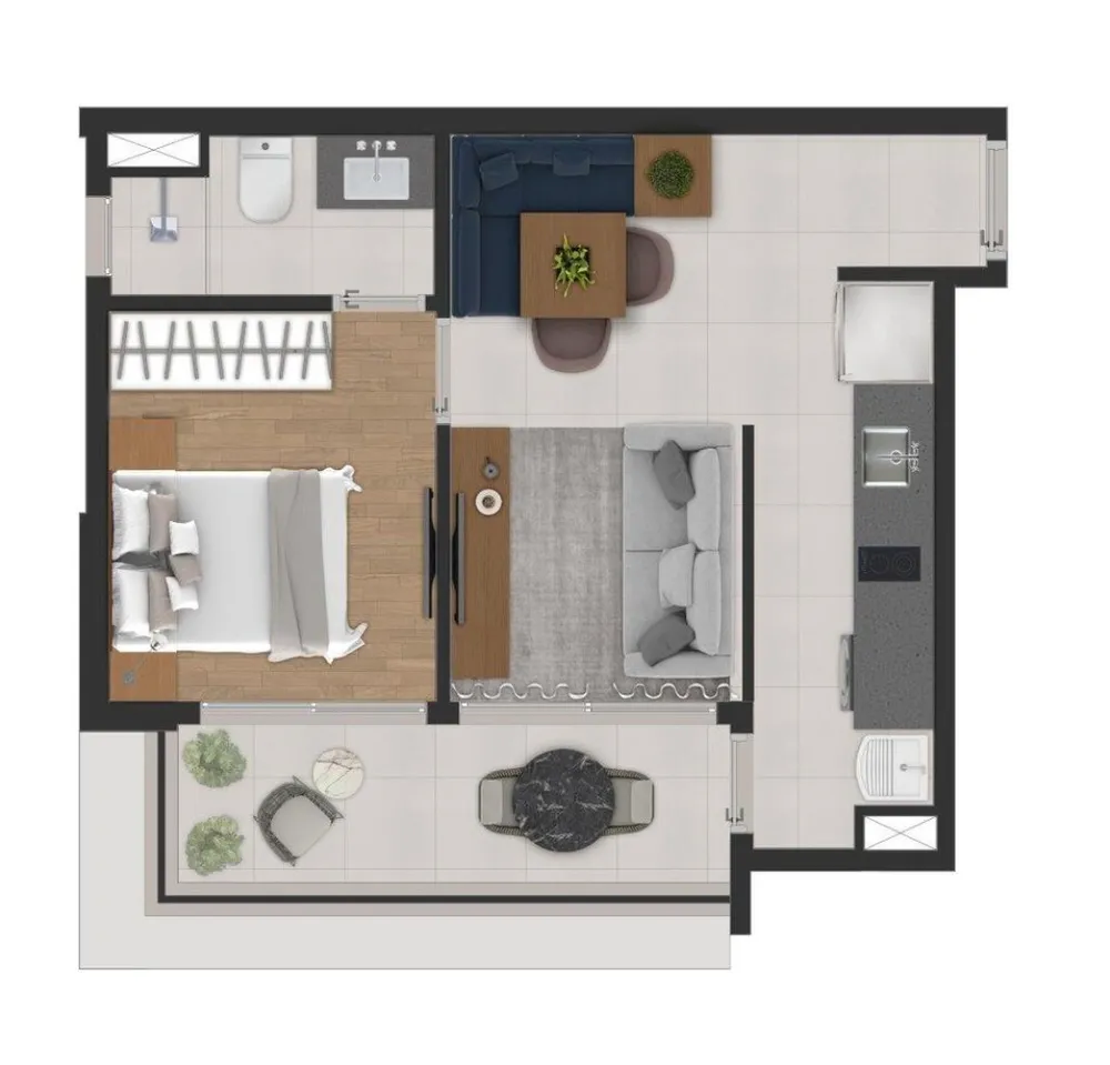 Apartamento, 1 quarto, 41 m² - Foto 16