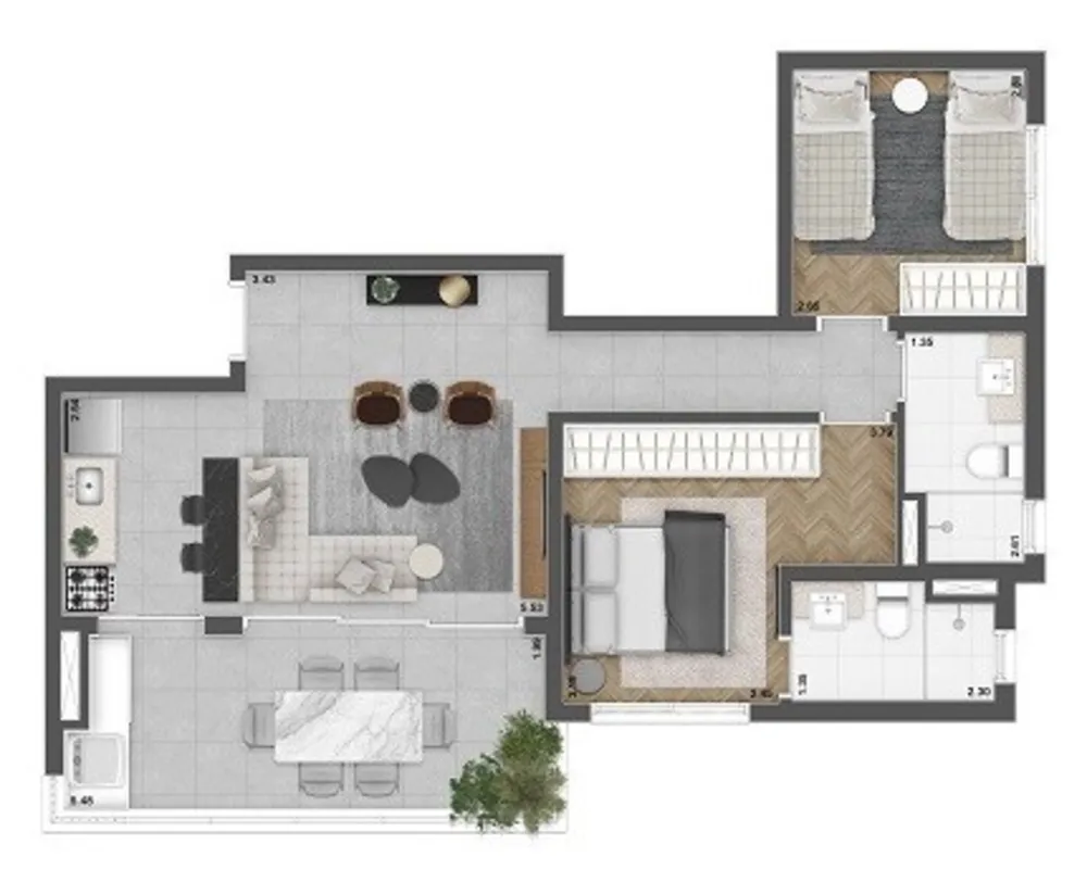 Apartamento, 2 quartos, 64 m² - Foto 10