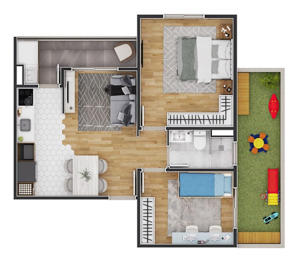 Apartamento, 2 quartos, 52 m² - Foto 4