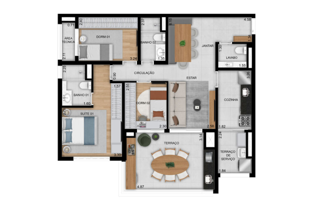 Apartamento, 3 quartos, 109 m² - Foto 17